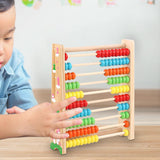 Maxbell Wooden Abacus for Kids Math Wooden Counting Number Frame for Kids Elementary