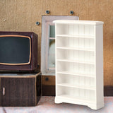 Maxbell 1:12 Scale Dollhouse Cabinet Storage Rack for Dollhouse Living Room Bathroom White