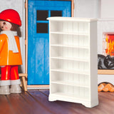 Maxbell 1:12 Scale Dollhouse Cabinet Storage Rack for Dollhouse Living Room Bathroom White