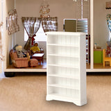 Maxbell 1:12 Scale Dollhouse Cabinet Storage Rack for Dollhouse Living Room Bathroom White