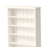 Maxbell 1:12 Scale Dollhouse Cabinet Storage Rack for Dollhouse Living Room Bathroom White