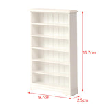 Maxbell 1:12 Scale Dollhouse Cabinet Storage Rack for Dollhouse Living Room Bathroom White