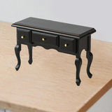 Maxbell 1:12 Wooden Writing Desk Model Craft for DIY Scenery DIY Projects Sand Table