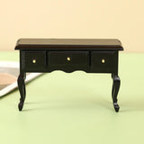 Maxbell 1:12 Wooden Writing Desk Model Craft for DIY Scenery DIY Projects Sand Table