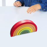 Maxbell Wooden Rainbow Stacking Toy Arch Game Stacker Toy for Kids Children Toddlers