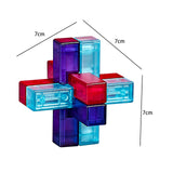 Maxbell Brain Teaser Puzzles Unlock Interlock IQ Challenge for Adults Birthday Gifts Style C