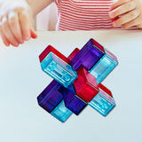 Maxbell Brain Teaser Puzzles Unlock Interlock IQ Challenge for Adults Birthday Gifts Style C