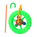 Push Along Wheel Toy Preschool Learning for Boys Girls Age 1-3 Birthday Gift Green