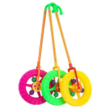 Push Along Wheel Toy Preschool Learning for Boys Girls Age 1-3 Birthday Gift Green