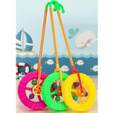 Push Along Wheel Toy Preschool Learning for Boys Girls Age 1-3 Birthday Gift Green