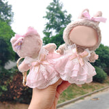 Maxbell 2x2x Dolls Princess Dress with Bow Hairpin for 15cm Dolls Dress up Girls Dolls