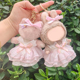Maxbell 2x2x Dolls Princess Dress with Bow Hairpin for 15cm Dolls Dress up Girls Dolls