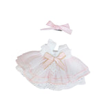 Maxbell 2x2x Dolls Princess Dress with Bow Hairpin for 15cm Dolls Dress up Girls Dolls