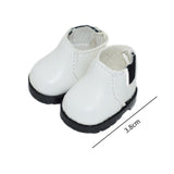 Maxbell Doll Shoes for 17cm Doll Keychain Doll Stylish Stuffed Figures Toys Dress up White