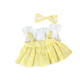 Maxbell Fashion Dolls Dress Suit Costume Accessory for 38cm Dolls Thanksgiving Gifts Yellow