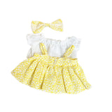 Maxbell Fashion Dolls Dress Suit Costume Accessory for 38cm Dolls Thanksgiving Gifts Yellow