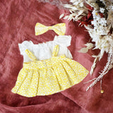 Maxbell Fashion Dolls Dress Suit Costume Accessory for 38cm Dolls Thanksgiving Gifts Yellow