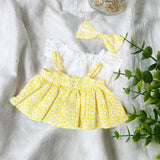 Maxbell Fashion Dolls Dress Suit Costume Accessory for 38cm Dolls Thanksgiving Gifts Yellow