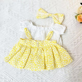Maxbell Fashion Dolls Dress Suit Costume Accessory for 38cm Dolls Thanksgiving Gifts Yellow