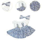 Maxbell Fashion Dolls Dress Suit Costume Accessory for 38cm Dolls Thanksgiving Gifts Blue