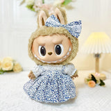 Maxbell Fashion Dolls Dress Suit Costume Accessory for 38cm Dolls Thanksgiving Gifts Blue