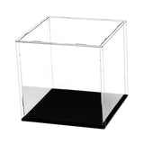 Maxbell Acrylic Display Box Dustproof Transparent Figure Display Case for Dolls Toys 15x15x15