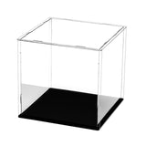 Maxbell Acrylic Display Box Dustproof Transparent Figure Display Case for Dolls Toys 15x15x15