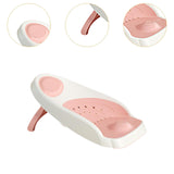 Maxbell Baby Bath Support Seat Drainage Hole Bath Tub Lying Support for Newborn Baby Pink