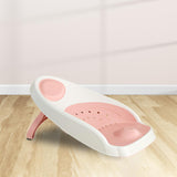 Maxbell Baby Bath Support Seat Drainage Hole Bath Tub Lying Support for Newborn Baby Pink