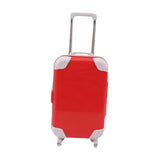 Maxbell Cute Doll Suitcase Doll Travel Luggage for 18 inch Doll Children Toy Playset Red