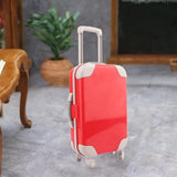 Maxbell Cute Doll Suitcase Doll Travel Luggage for 18 inch Doll Children Toy Playset Red