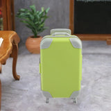 Maxbell Cute Doll Suitcase Doll Travel Luggage for 18 inch Doll Children Toy Playset Yellow