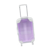 Maxbell Cute Doll Suitcase Doll Travel Luggage for 18 inch Doll Children Toy Playset Light Purple