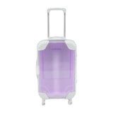 Maxbell Cute Doll Suitcase Doll Travel Luggage for 18 inch Doll Children Toy Playset Light Purple