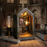 Maxbell Wooden Miniature Dollhouse Kits Collectibles Desktop Decoration Church Model