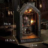 Maxbell Wooden Miniature Dollhouse Kits Collectibles Desktop Decoration Church Model