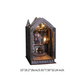 Maxbell Wooden Miniature Dollhouse Kits Collectibles Desktop Decoration Church Model
