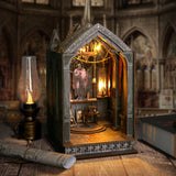 Maxbell Wooden Miniature Dollhouse Kits Collectibles Desktop Decoration Church Model