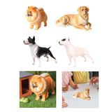 Maxbell Lifelike Dog Sculpture Sculpture Collectible Gifts Art Decor Animal Figurine Lion Dog