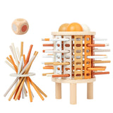 Maxbell Colorful Wooden Sticks and Dice for Children 3 4 5 6 Years Old Birthday Gift