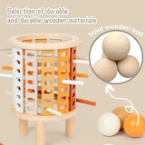 Maxbell Colorful Wooden Sticks and Dice for Children 3 4 5 6 Years Old Birthday Gift