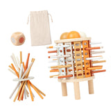 Maxbell Colorful Wooden Sticks and Dice for Children 3 4 5 6 Years Old Birthday Gift