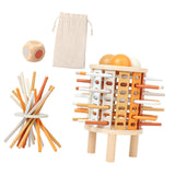 Maxbell Colorful Wooden Sticks and Dice for Children 3 4 5 6 Years Old Birthday Gift