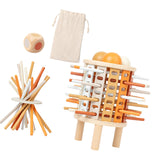 Maxbell Colorful Wooden Sticks and Dice for Children 3 4 5 6 Years Old Birthday Gift