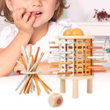 Maxbell Colorful Wooden Sticks and Dice for Children 3 4 5 6 Years Old Birthday Gift