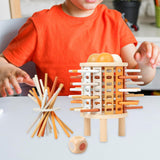 Maxbell Colorful Wooden Sticks and Dice for Children 3 4 5 6 Years Old Birthday Gift