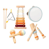 Maxbell 6 Pieces Baby Musical Instruments Set Tambourine Xylophone Toy for Kids Gift