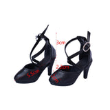 Maxbell 1:4 Scale High Heeled Shoes Doll Sandals for Female Action Figures Doll Model Accs