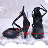 Maxbell 1:4 Scale High Heeled Shoes Doll Sandals for Female Action Figures Doll Model Accs