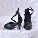 Maxbell 1:4 Scale High Heeled Shoes Doll Sandals for Female Action Figures Doll Model Accs